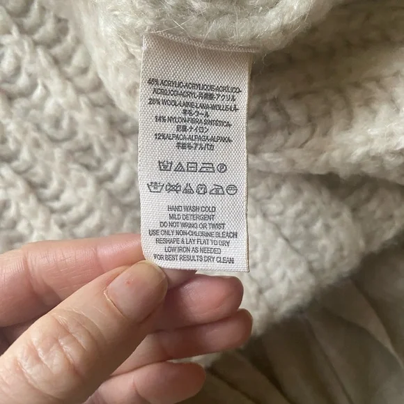 Free people cowl neck chunky sweater - Picture 7 of 7